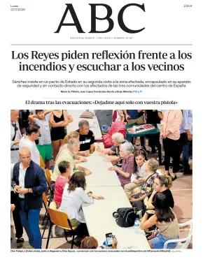 Portada de ABC, 27 de julio de 2026