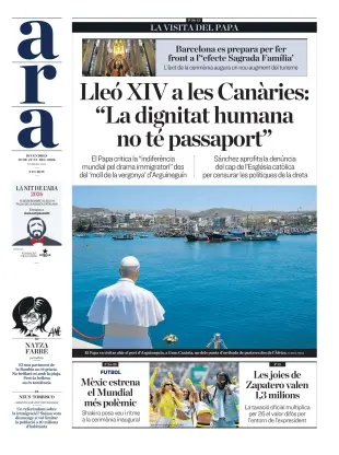 Portada de Ara, 12 de junio de 2026