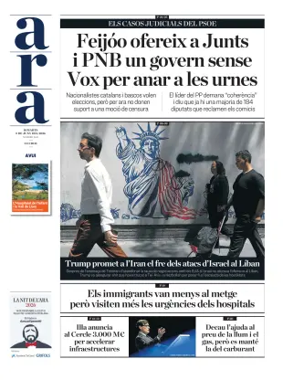Portada de Ara, 2 de junio de 2026