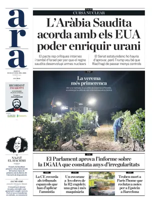 Portada de Ara, 23 de julio de 2026