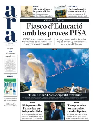 Portada de Ara, 25 de julio de 2026