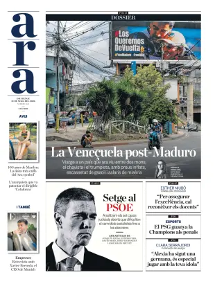 Portada de Ara, 31 de mayo de 2026