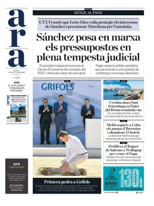 Portada de Ara, 4 de junio de 2026