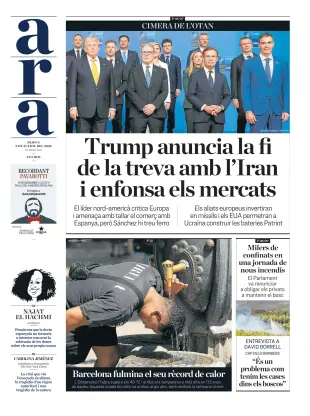 Portada de Ara, 9 de julio de 2026