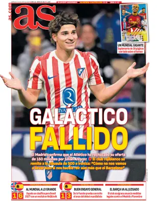 Portada de AS, 10 de junio de 2026