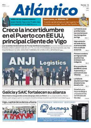 Portada de Atlántico, 10 de julio de 2026