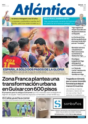 Portada de Atlántico, 11 de julio de 2026