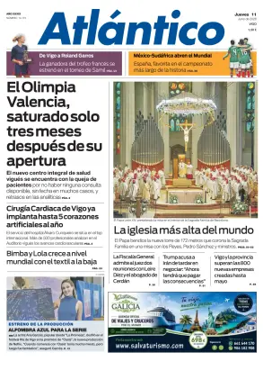 Portada de Atlántico, 11 de junio de 2026