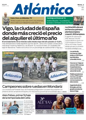 Portada de Atlántico, 2 de junio de 2026