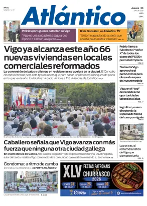 Portada de Atlántico, 23 de julio de 2026
