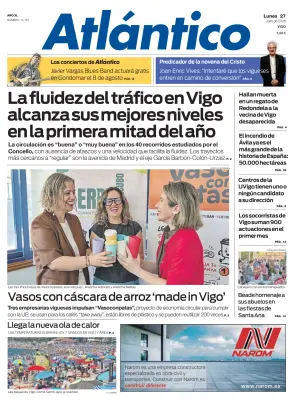 Portada de Atlántico, 27 de julio de 2026