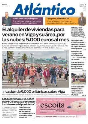 Portada de Atlántico, 4 de junio de 2026