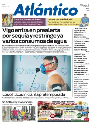Portada de Atlántico, 8 de julio de 2026