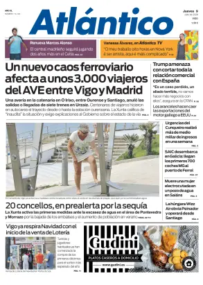 Portada de Atlántico, 9 de julio de 2026