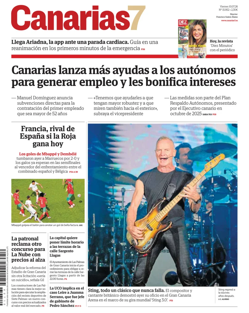 Portada de Canarias 7