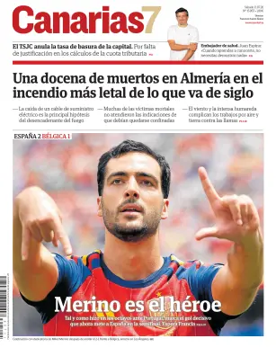 Portada de Canarias 7, 11 de julio de 2026