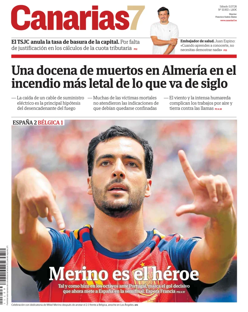 Portada de Canarias 7