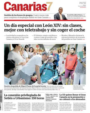 Portada de Canarias 7, 2 de junio de 2026