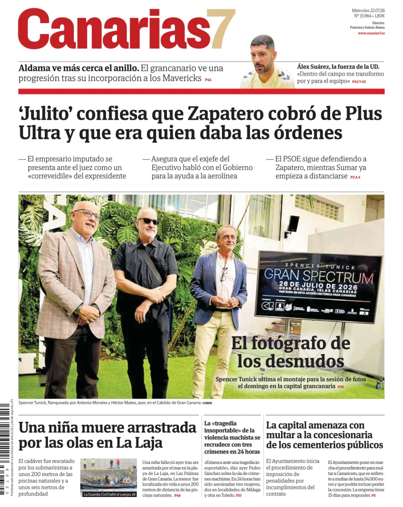 Portada de Canarias 7