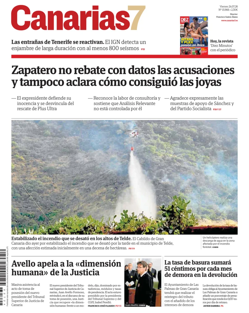 Portada de Canarias 7
