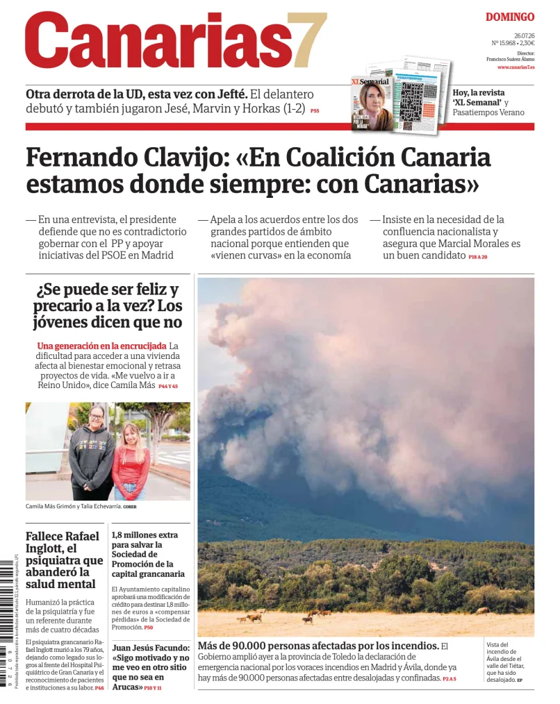Portada de Canarias 7