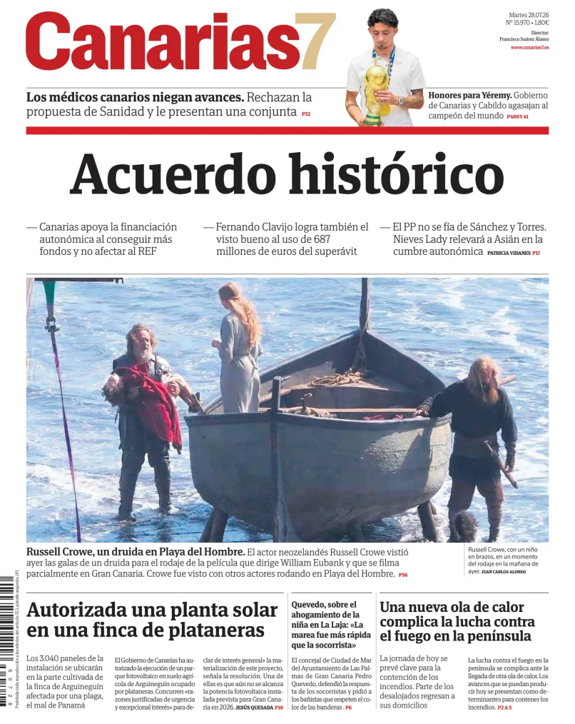 Portada de Canarias 7