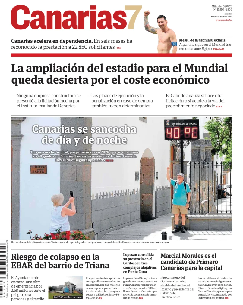 Portada de Canarias 7