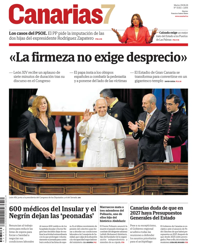 Portada de Canarias 7