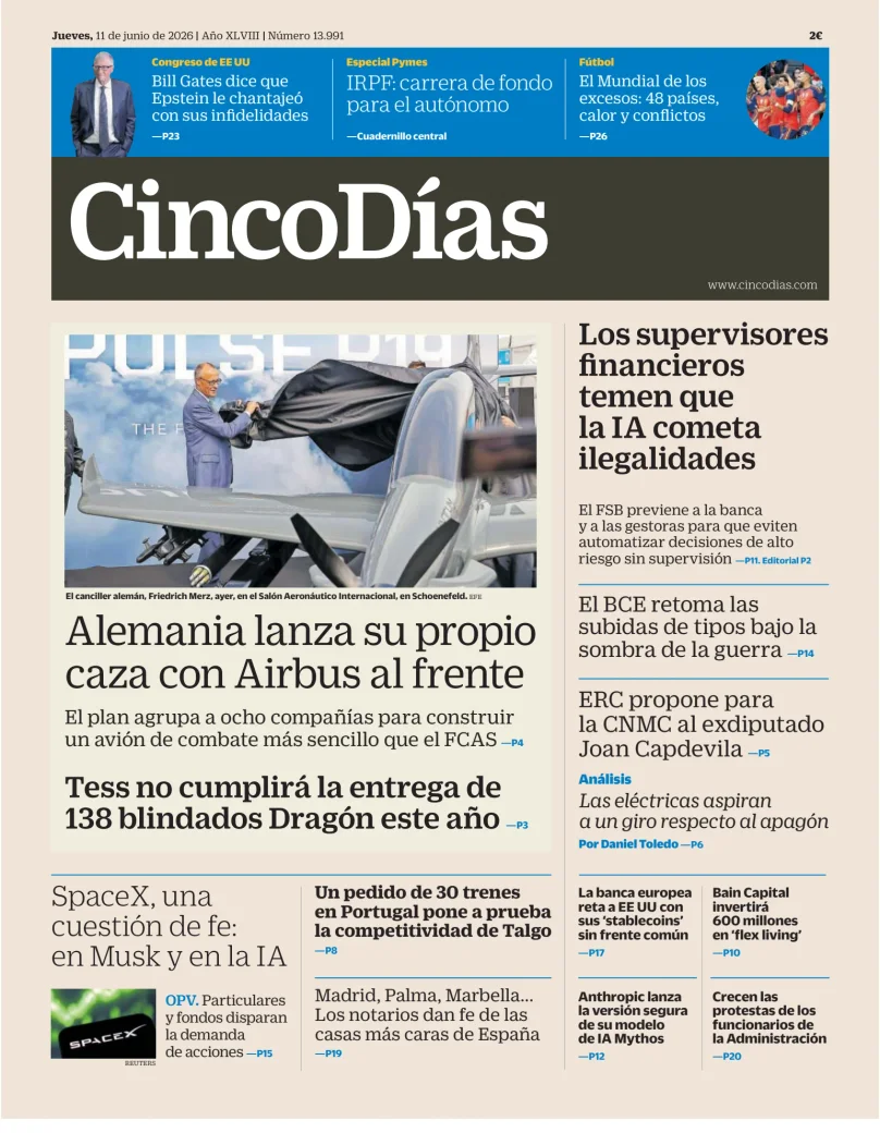 Portada de Cinco Días