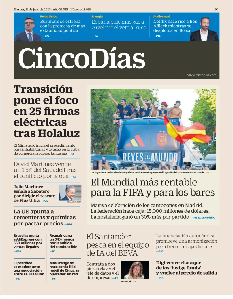 Cinco Días — 21/07