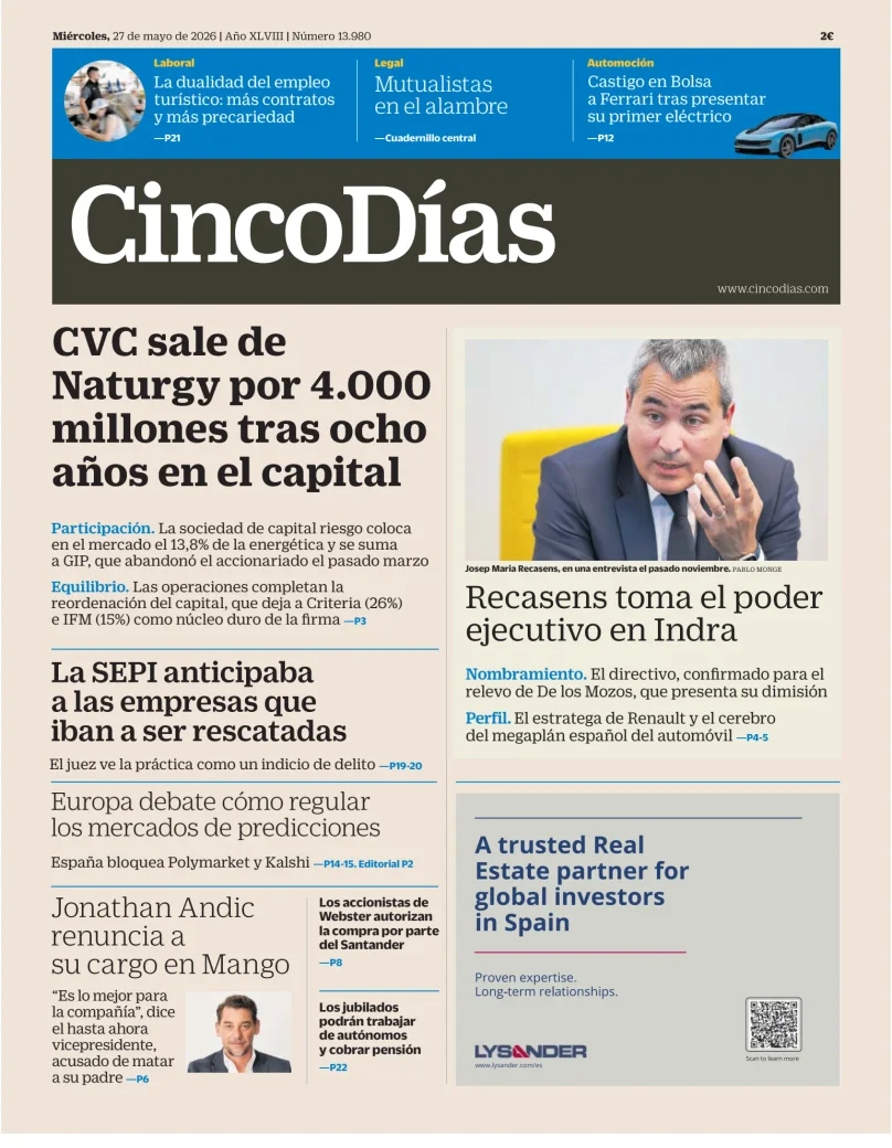 Cinco Días — 27/05