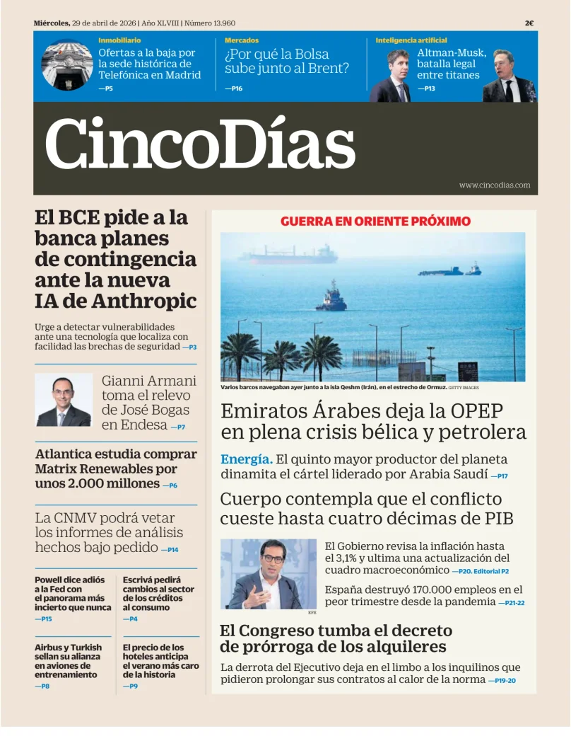 Cinco Días — 29/04