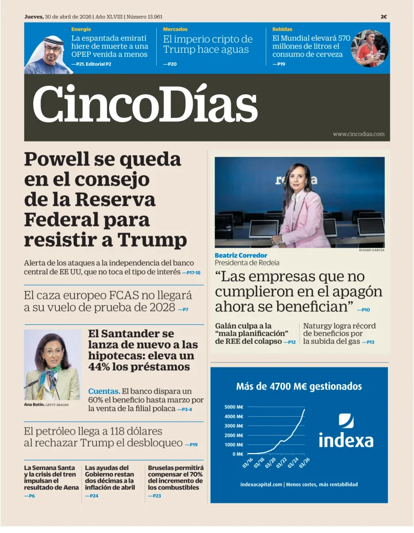 Cinco Días — 30/04