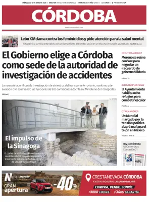 Portada de Córdoba, 10 de junio de 2026