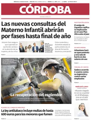 Portada de Córdoba, 22 de julio de 2026