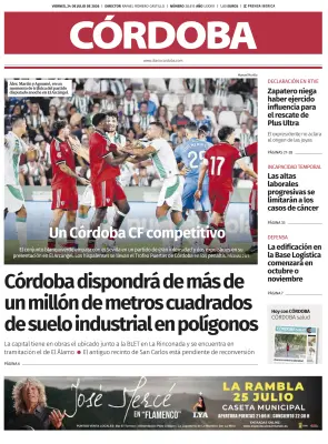 Portada de Córdoba, 24 de julio de 2026