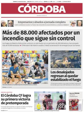 Portada de Córdoba, 26 de julio de 2026