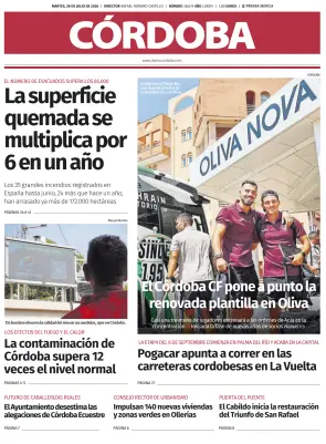Portada de Córdoba, 28 de julio de 2026