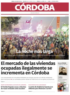 Portada de Córdoba, 30 de mayo de 2026