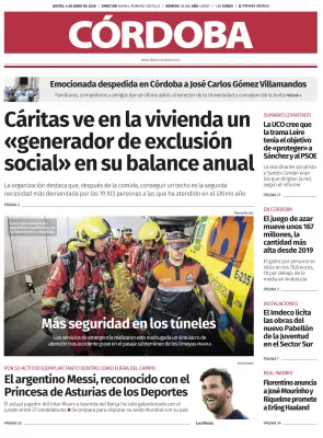 Portada de Córdoba, 4 de junio de 2026
