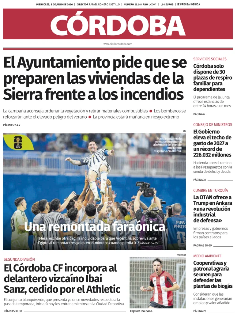 Portada de Córdoba