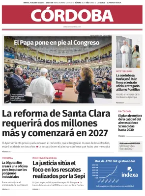 Portada de Córdoba, 9 de junio de 2026