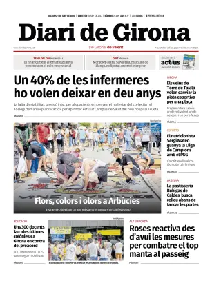 Portada de Diari de Girona, 1 de junio de 2026