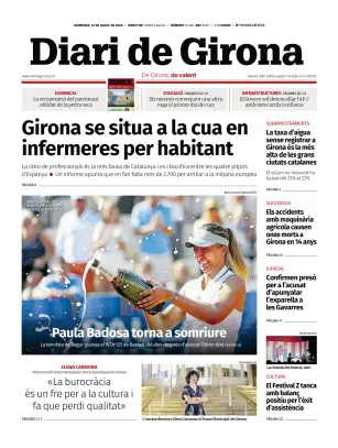 Portada de Diari de Girona, 12 de julio de 2026