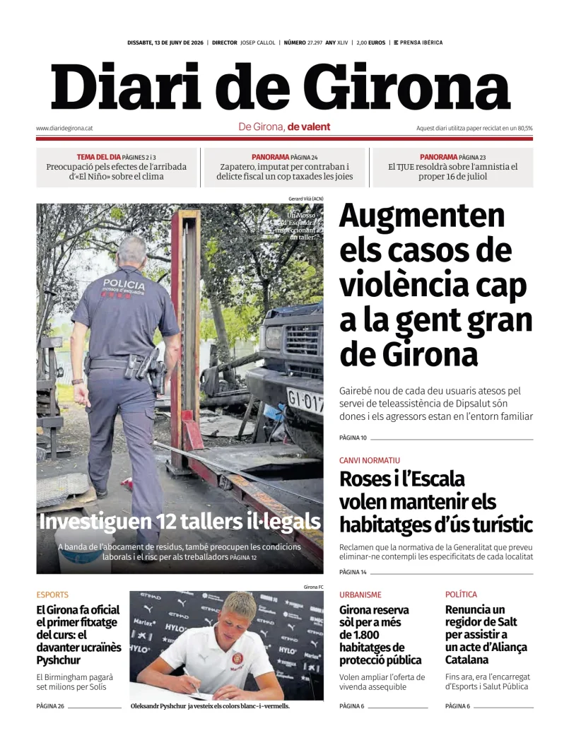 Portada de Diari de Girona