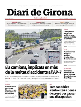 Portada de Diari de Girona, 2 de junio de 2026