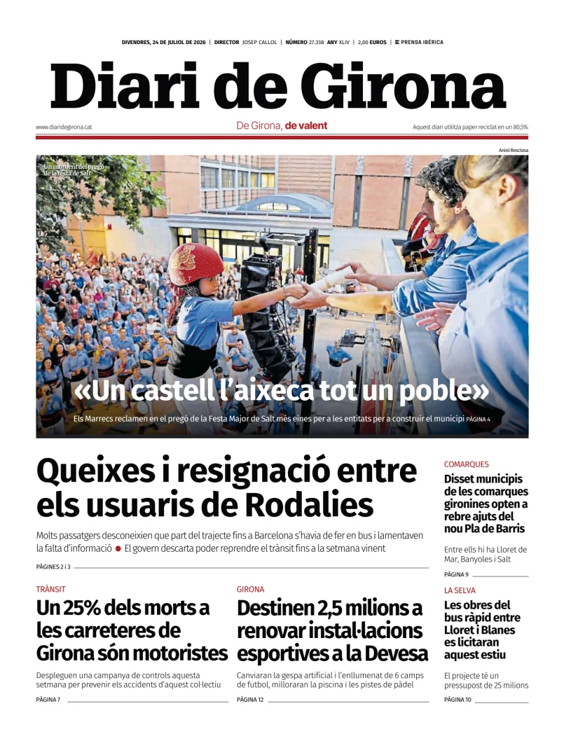 Portada de Diari de Girona