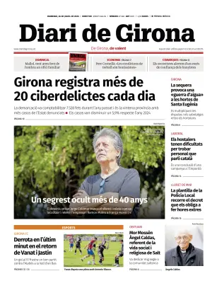 Portada de Diari de Girona, 26 de julio de 2026