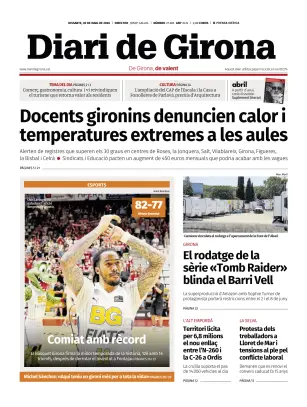 Portada de Diari de Girona, 30 de mayo de 2026