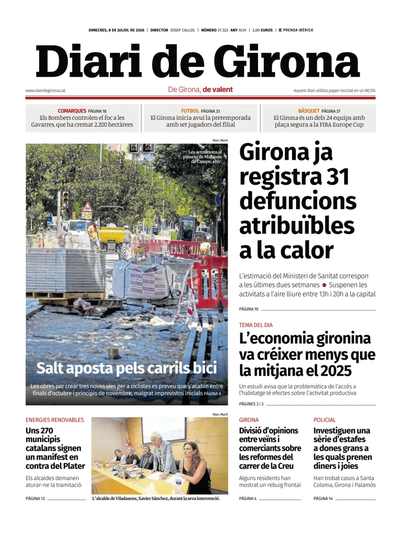 Portada de Diari de Girona